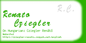 renato cziegler business card